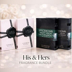 Couples Fragrance Set 💕 His & Hers Viktor & Rolf Flowerbomb + Spicebomb Mini NE